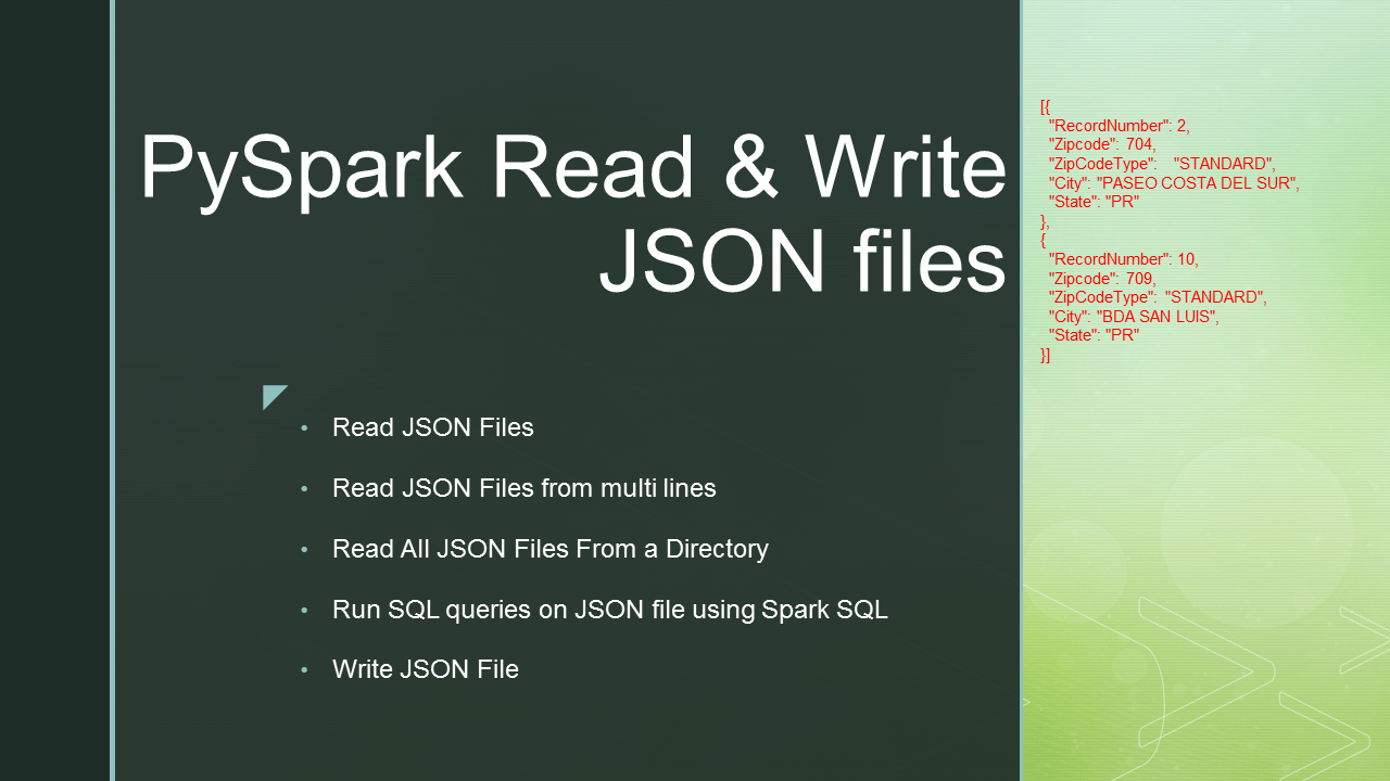 PySpark Read JSON file into DataFrame