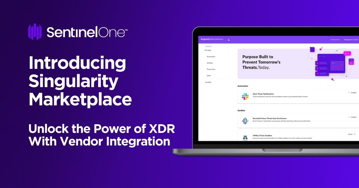 Introducing Singularity Marketplace | Unlock the Power of XDR With