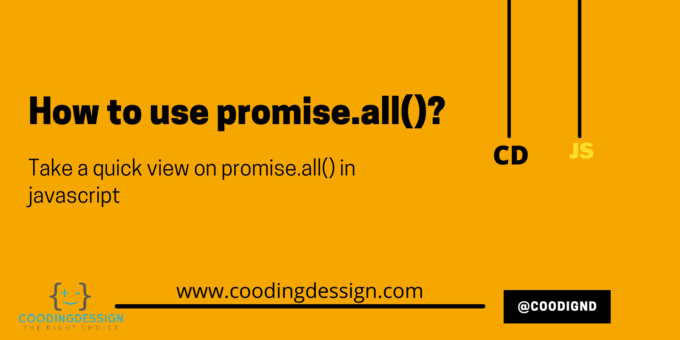 How to use promise.all()