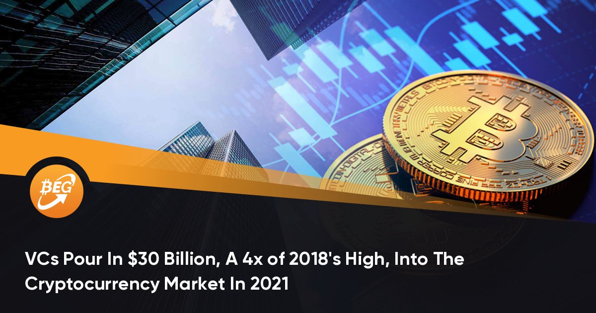 VCs Pour In $30 Billion, A 4x of 2018s High, Into The Cryptocurrency Market In 2021