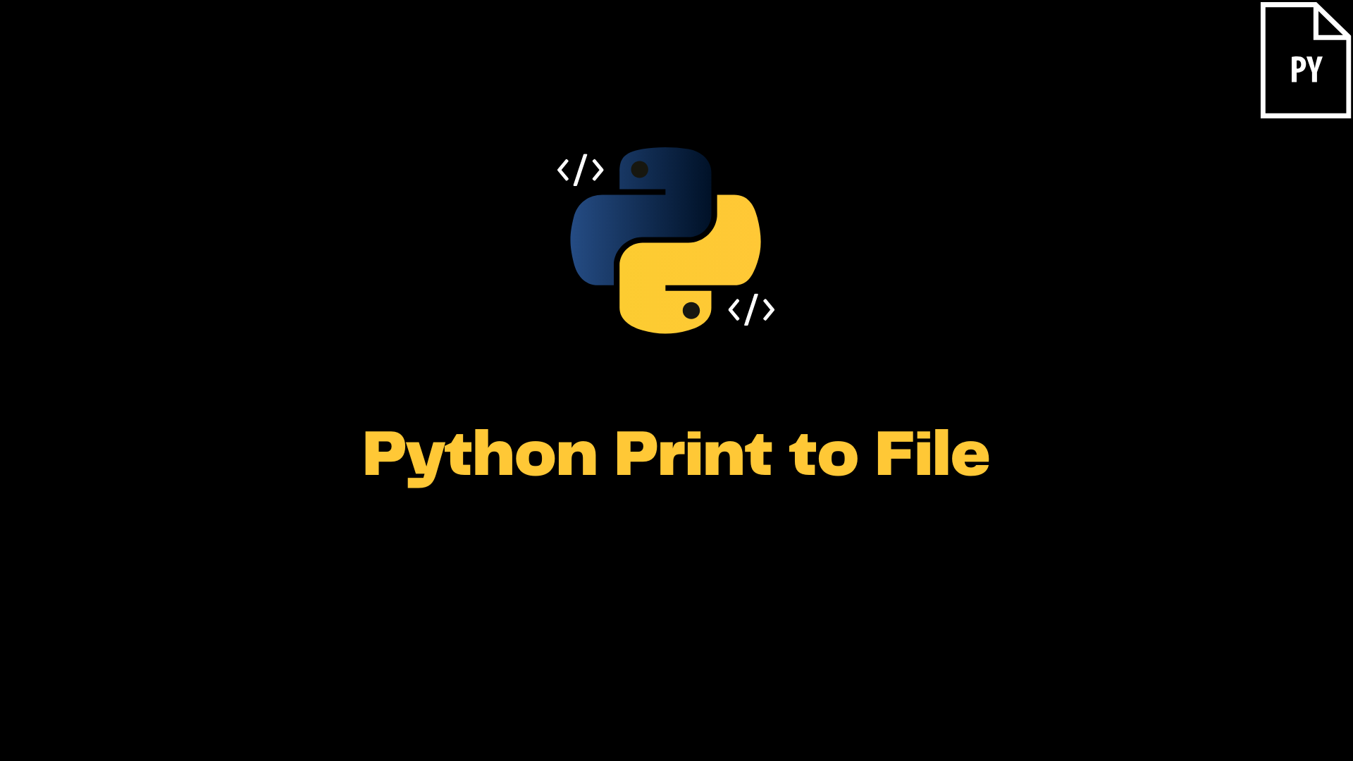 ItsMyCode: Python Print to File
