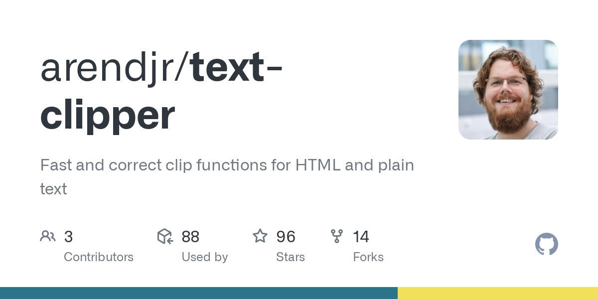 text-clipper gains ability to strip tags in 2.2.0 release