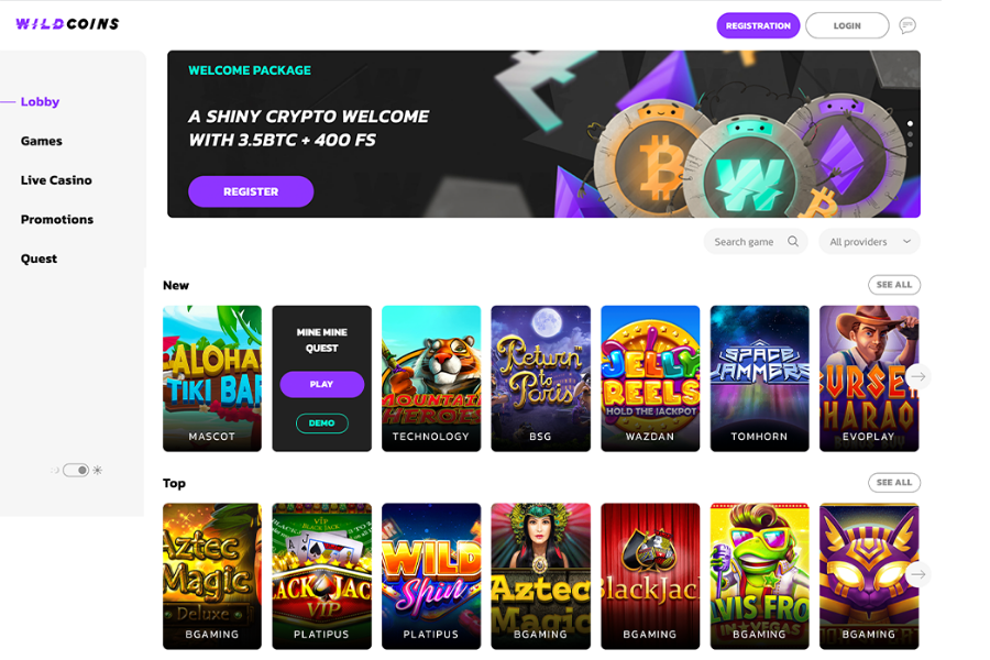 WildCoins Review  The Best New Crypto Casino?
